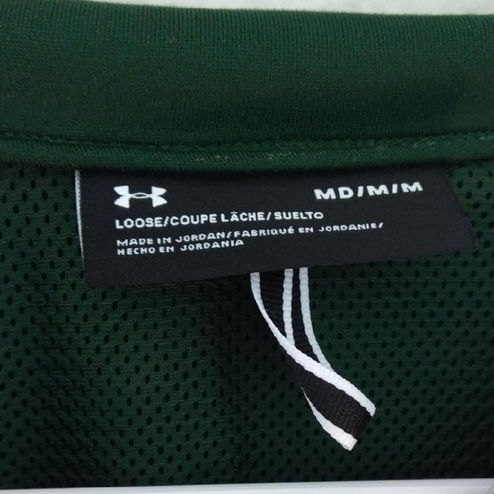 Under Armour Forest Green Zip Jacket Size Medium Nwt - Picture 4 of 5